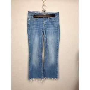 Gap 1969 Women's Size 28 6a Perfect Boot Jeans Med Denim - Altered to Capri